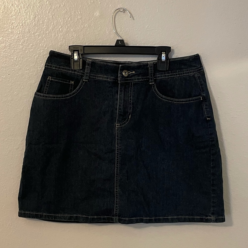 St. John’s Bay Jean Skort Denim Blue